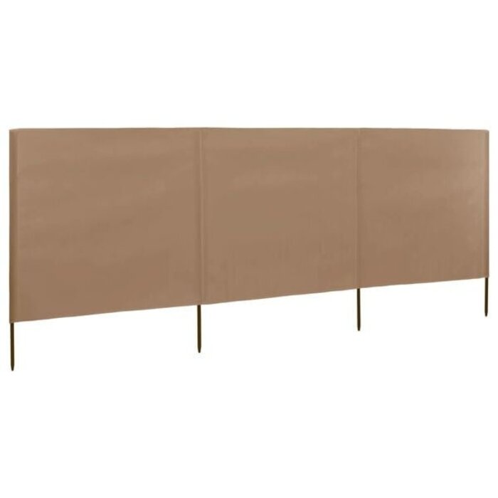 Vidaxl 3-tlg. Windschutz 400x120 cm Taupe - bis zu 28% Rabatt auf Rückläufer