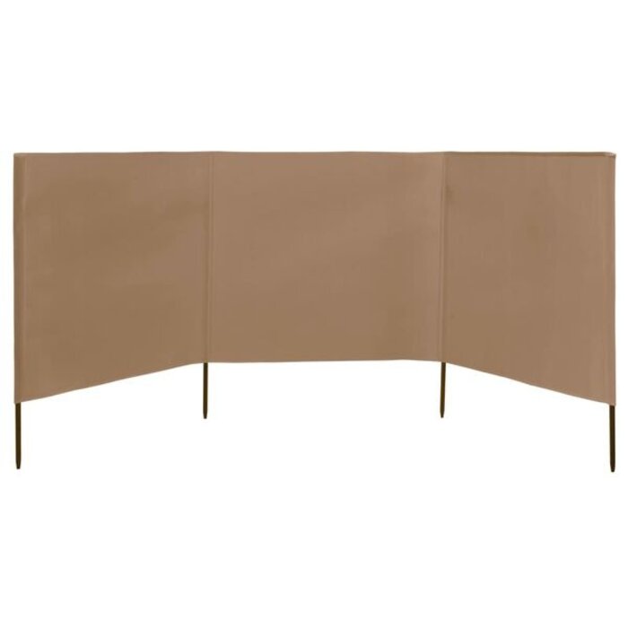 Vidaxl 3-tlg. Windschutz 400x120 cm Taupe - bis zu 28% Rabatt auf Rückläufer