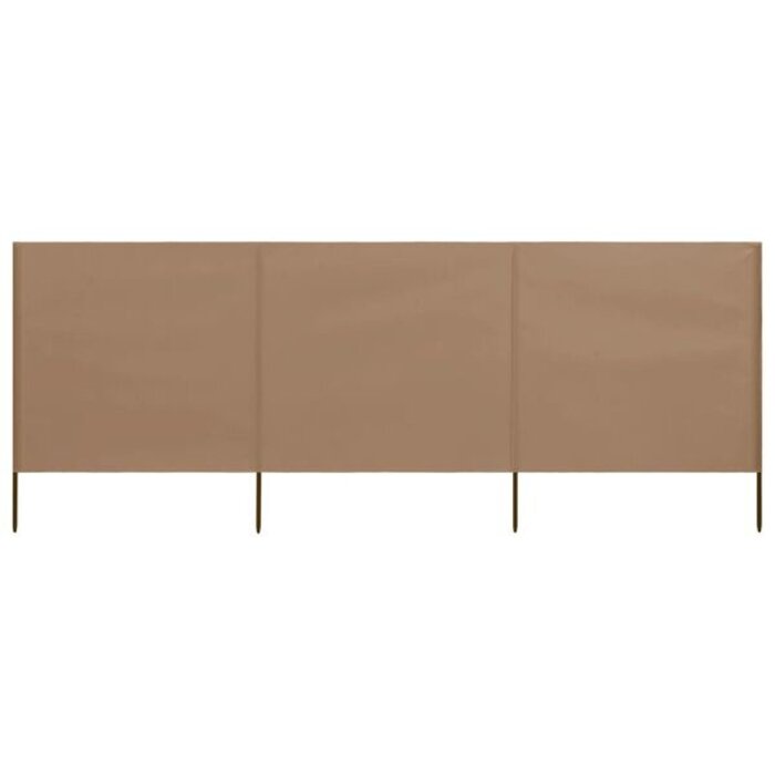 Vidaxl 3-tlg. Windschutz 400x120 cm Taupe - bis zu 28% Rabatt auf Rückläufer