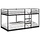 Robustes Etagenbett aus Stahl 90x200 cm - Schwarz - bis zu 35% Rabatt