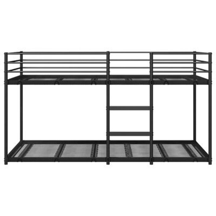 Vidaxl Robustes Etagenbett aus Stahl 90x200 cm - Schwarz - bis zu 35% Rabatt