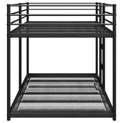 Vidaxl Robustes Etagenbett aus Stahl 90x200 cm - Schwarz - bis zu 35% Rabatt