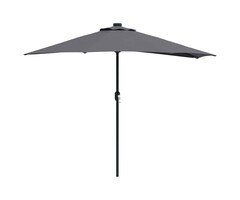 Vidaxl Rechteckiger Gartenschirm mit LED, Anthrazit, 294x150cm - bis zu 29% Rabatt