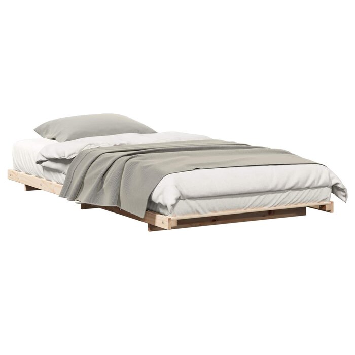 Vidaxl Massives Kiefernholz Bett 100x220 cm - Jetzt bis zu 34% günstiger sichern