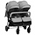 Robuster Zwillingsbuggy in Grau/Schwarz - Sparen Sie bis zu 35% im Outlet