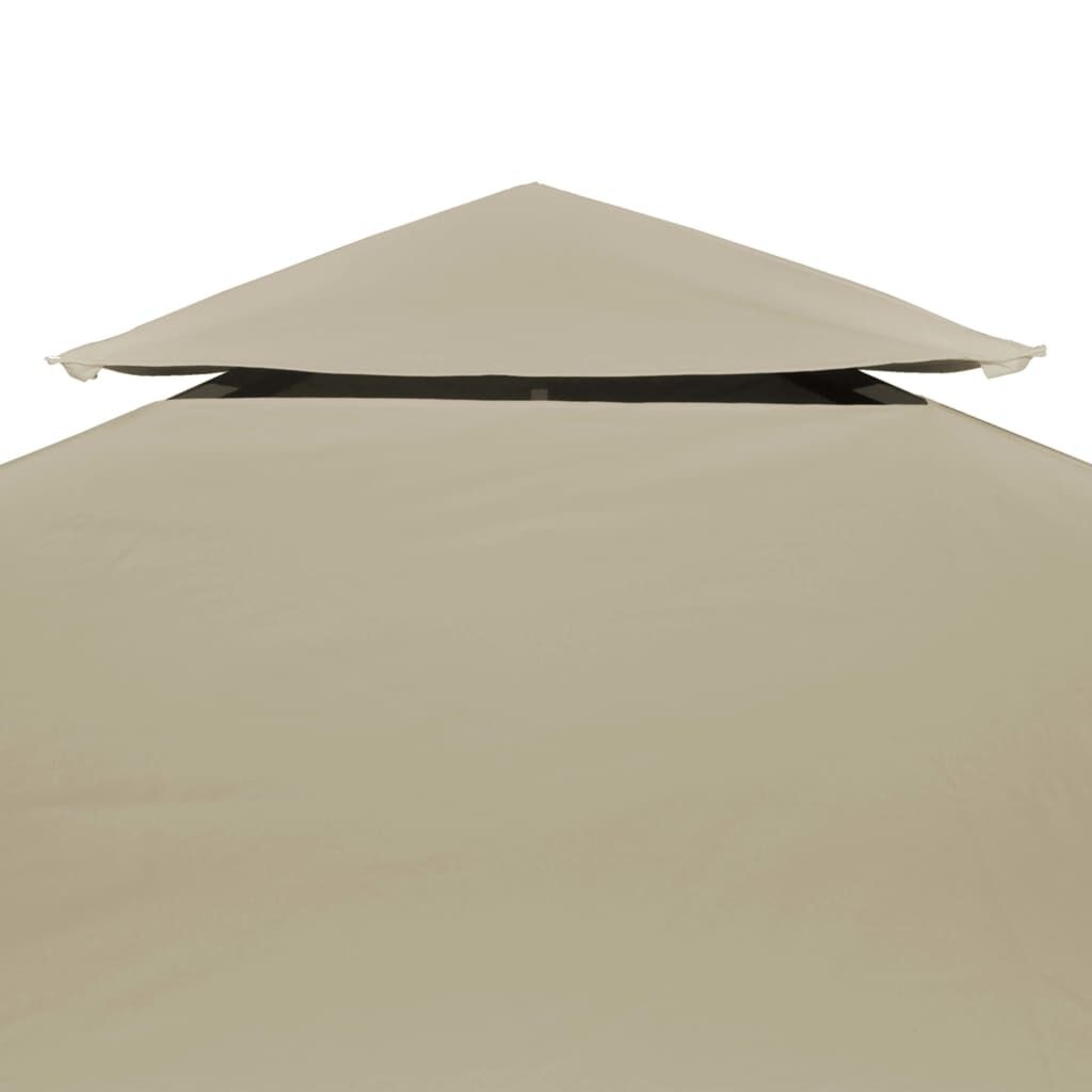Vidaxl Ersatzdach für Pavillon 3 x 4 m, PVC-beschichtet, Beige - bis zu 30% Rabatt
