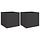 Stahl-Pflanzkübel 2er Set 42x40x39 cm - Schwarz - Jetzt bis zu 33% Rabatt