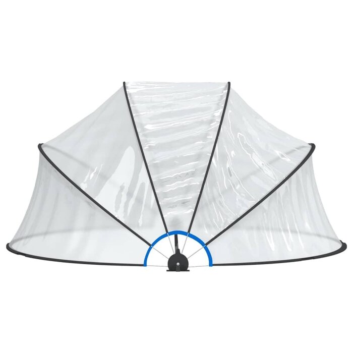 Vidaxl Runde Poolüberdachung 315x158cm - UV-Schutz - Outlet bis zu 35% Rabatt