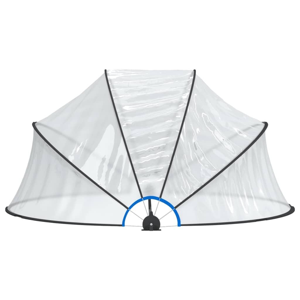 Vidaxl Runde Poolüberdachung 315x158cm - UV-Schutz - Outlet bis zu 35% Rabatt