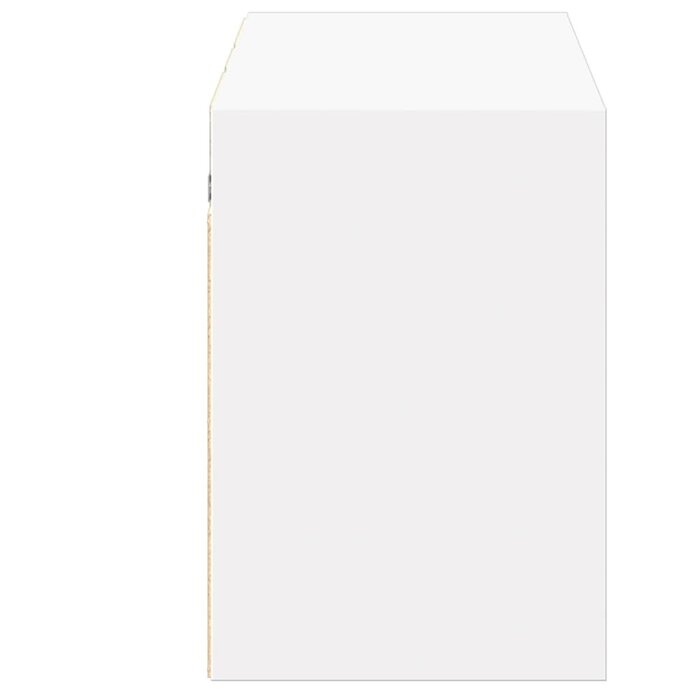 Vidaxl Modernes TV-Wandboard mit LED - Weiß, 130 cm - bis zu 35% reduziert