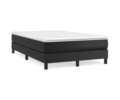 Vidaxl Stilvolles Kunstleder-Bett 120x200 cm in Schwarz - Jetzt bis zu 34% günstiger