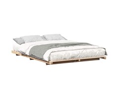Vidaxl Massivholz-Bett 140x210 cm Braun - Jetzt bis zu 41% günstiger im Outlet