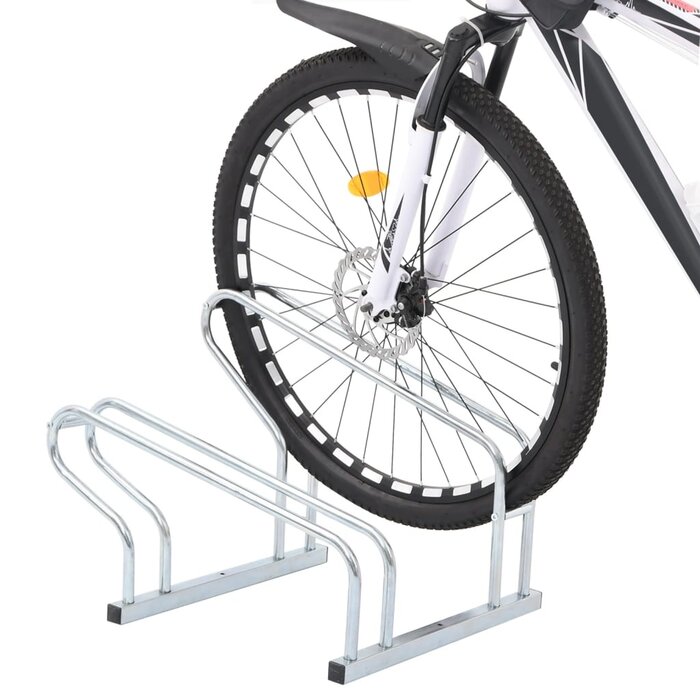 Vidaxl Fahrradständer für 2 Räder, verzinkter Stahl - Jetzt bis zu 34% Rabatt