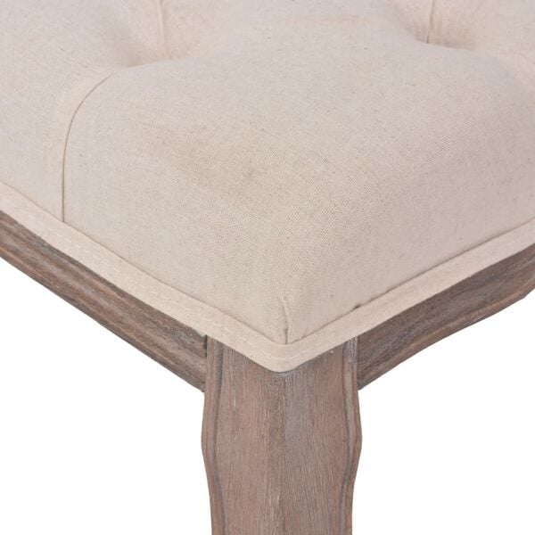 Vidaxl Elegante Sitzbank aus Massivholz, Cremeweiß - jetzt bis zu 30% reduziert