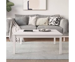Vidaxl Couchtisch aus Kiefernholz 100x100x40 cm Weiß - jetzt bis zu 34% sparen