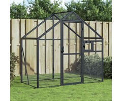 Vidaxl Große Voliere 179x100x185 cm aus Aluminium - Anthrazit - bis zu 30% Rabatt