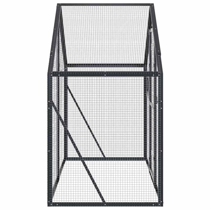 Vidaxl Große Voliere 179x100x185 cm aus Aluminium - Anthrazit - bis zu 30% Rabatt