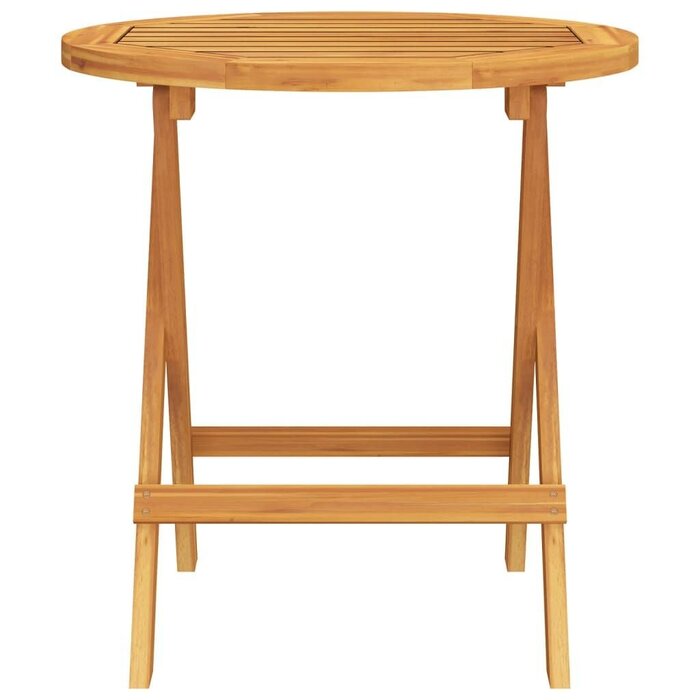 Vidaxl Runder Bistrotisch aus massivem Akazienholz - Ø46x47 cm - bis zu 28% sparen