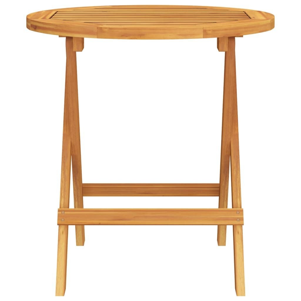 Vidaxl Runder Bistrotisch aus massivem Akazienholz - Ø46x47 cm - bis zu 28% sparen