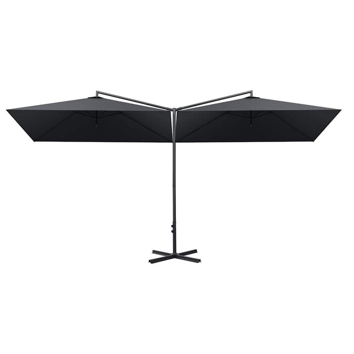 Vidaxl Doppel-Garten-Sonnenschirm 600x300 cm, Anthrazit - bis zu 30% sparen
