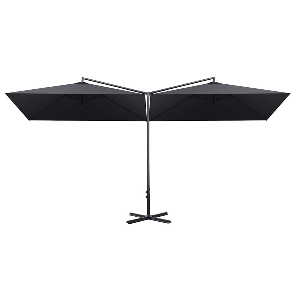Vidaxl Doppel-Garten-Sonnenschirm 600x300 cm, Anthrazit - bis zu 30% sparen