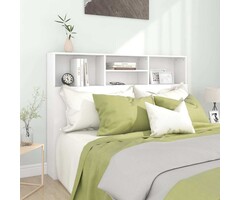 Vidaxl Bettkopfteil mit Regal 140 cm, Weiß - jetzt bis zu 35% günstiger!