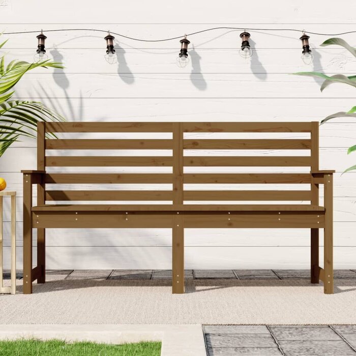Vidaxl Gartenbank aus Kiefernholz honigbraun - Bis zu 30 % Rabatt