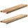 2x Massive Eichenholz Fensterbänke, unbehandelt, 80x15x2 cm - bis zu 33% Rabatt