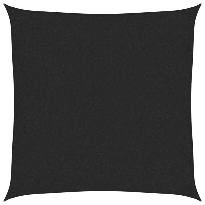 Vidaxl Sonnensegel 2,5 x 2,5 m quadratisch, Schwarz - bis zu 31% Rabatt