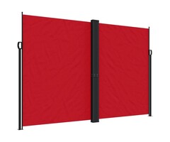 Vidaxl Ausziehbare Seitenmarkise 220x600 cm Rot - Jetzt bis zu 41% sparen