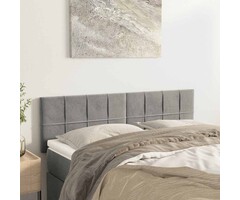 Vidaxl Bettkopfteil 2er Set Samt Hellgrau - 72x88 cm - bis zu 33% reduziert