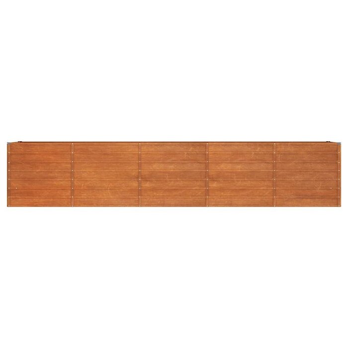 Vidaxl Hochbeet aus Cortenstahl 400x80x77cm - Rostfarben - bis zu 35% Rabatt