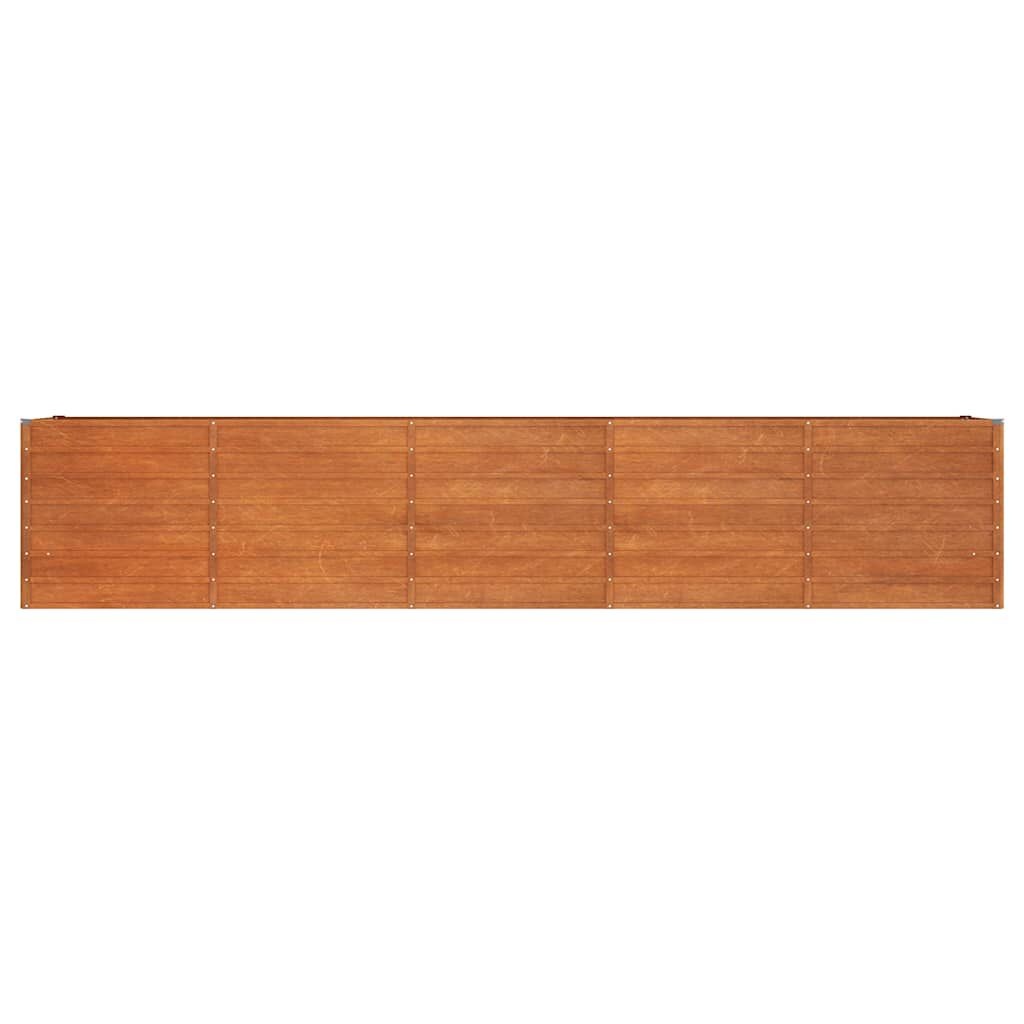 Vidaxl Hochbeet aus Cortenstahl 400x80x77cm - Rostfarben - bis zu 35% Rabatt