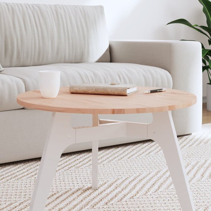 Vidaxl Massive Buchenholz-Tischplatte Ø 60 cm | Sparen Sie bis zu 33% im Outlet