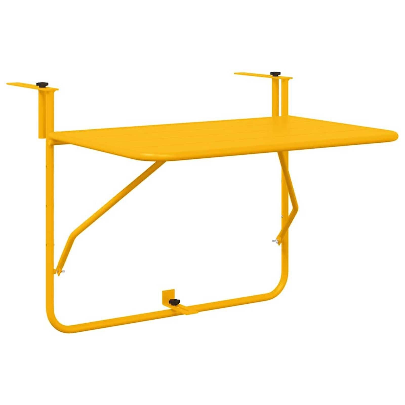 Vidaxl Klappbarer Balkon-Hängetisch, 60x39 cm, Gelb - bis zu 29% sparen