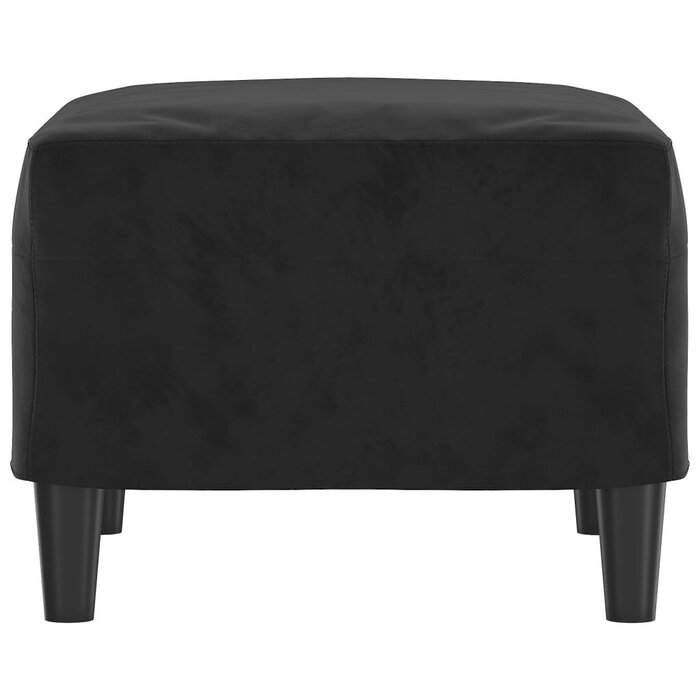 Vidaxl Samt-Fußhocker 60x50x41 cm in Schwarz - Jetzt bis zu 33% sparen