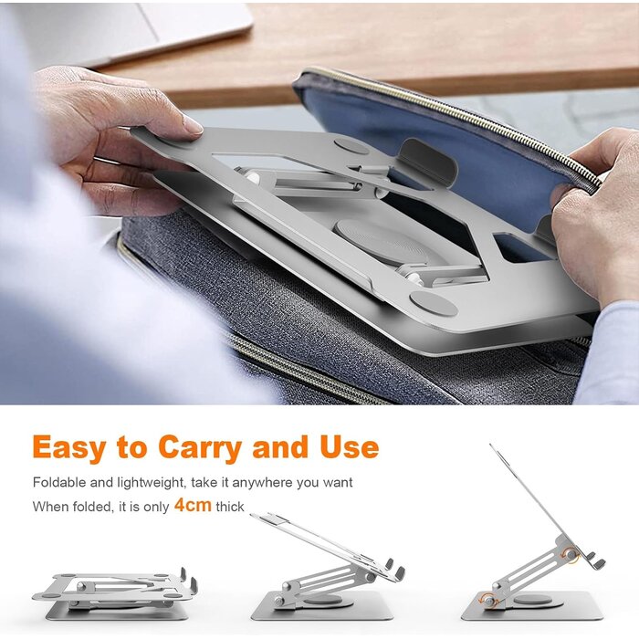 Aluminium Laptopständer - Höhenverstellbar & Faltbar - Sparen Sie bis zu 26%