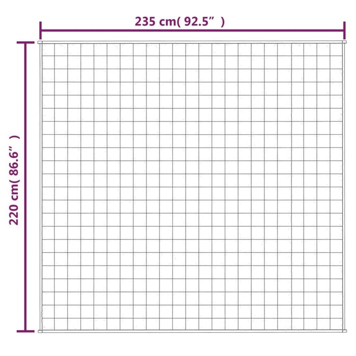 Vidaxl Große Gewichtsdecke 220x235 cm, 11 kg - Blau - bis zu 34% sparen