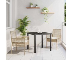 Vidaxl Poly-Rattan Gartenstuhl 2er-Set - Beige - bis zu 34% sparen