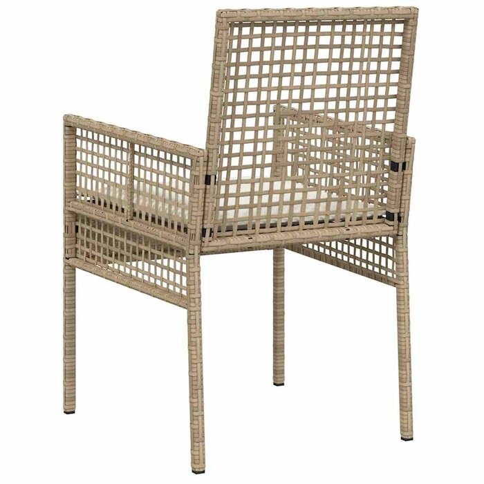 Vidaxl Poly-Rattan Gartenstuhl 2er-Set - Beige - bis zu 34% sparen