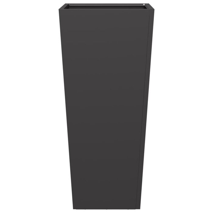 Vidaxl Design Pflanzkübel aus Stahl 35x35x75 cm - Schwarz - bis zu 29% Rabatt