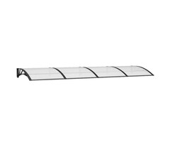 Vidaxl Großes Türvordach 350x100 cm Schwarz - Outlet bis zu 33% reduziert
