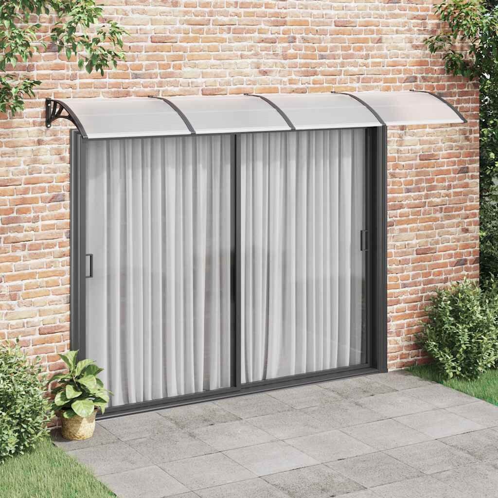 Vidaxl Großes Türvordach 350x100 cm Schwarz - Outlet bis zu 33% reduziert