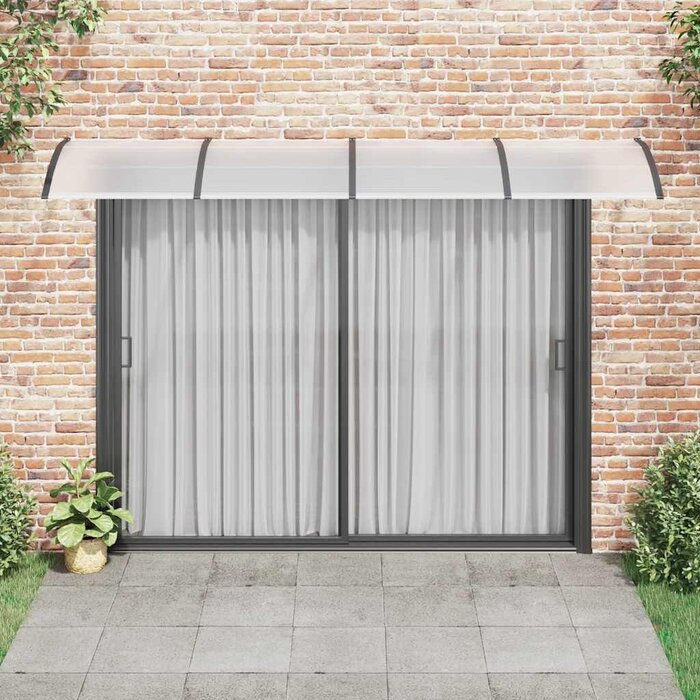 Vidaxl Großes Türvordach 350x100 cm Schwarz - Outlet bis zu 33% reduziert
