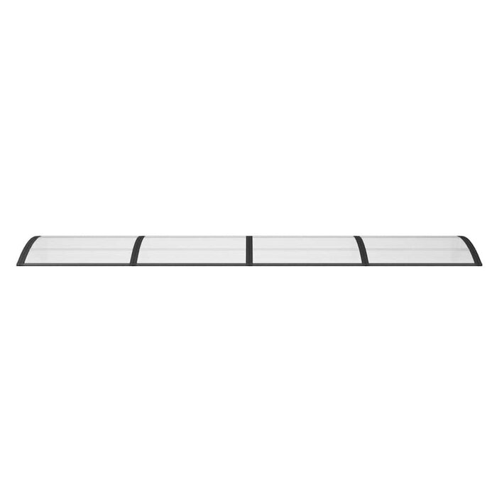 Vidaxl Großes Türvordach 350x100 cm Schwarz - Outlet bis zu 33% reduziert