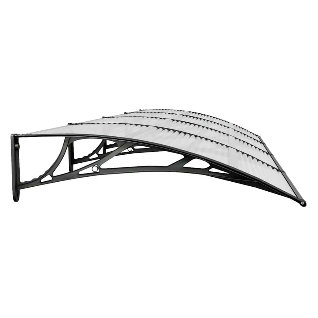 Vidaxl Großes Türvordach 350x100 cm Schwarz - Outlet bis zu 33% reduziert