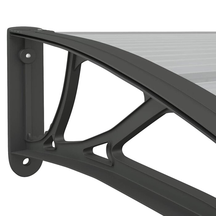 Vidaxl Großes Türvordach 350x100 cm Schwarz - Outlet bis zu 33% reduziert