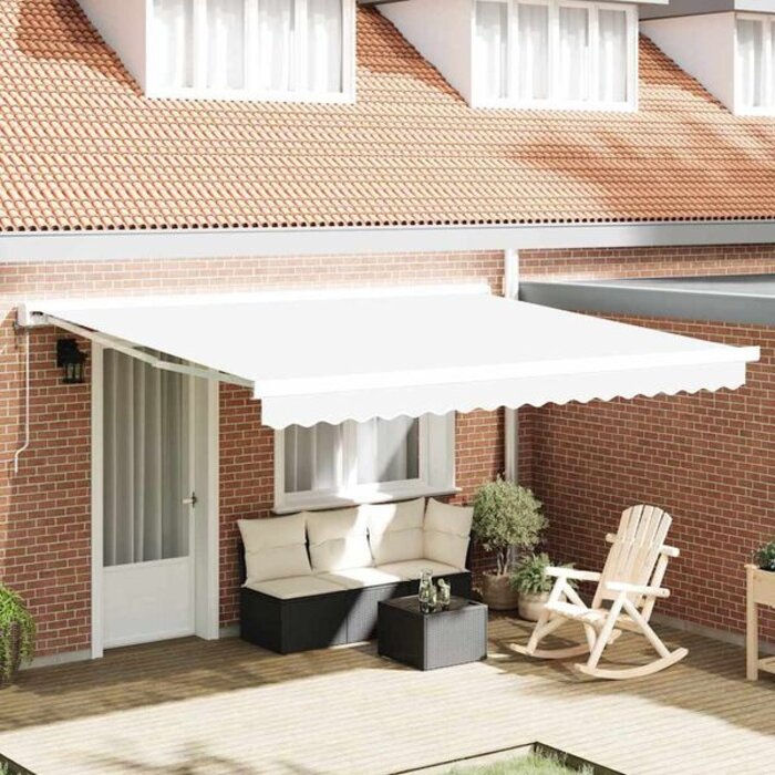 Vidaxl Ersatzmarkisentuch Weiß 380x295 cm - Outlet-Angebot bis zu 33% reduziert