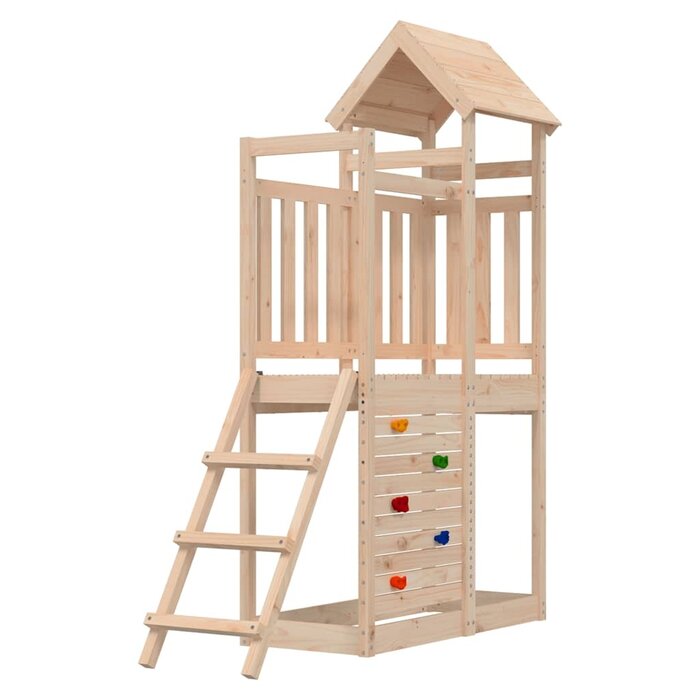 Vidaxl Spielturm aus Kiefernholz - Kletterspaß für den Garten - bis zu 35% Rabatt