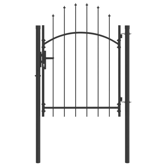Vidaxl Gartentor Woerden 150x100 cm, Grau, abschließbar - bis zu 35% Rabatt